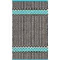 thumbnail image 1 of Safavieh Montauk 5' X 7' Hand Woven Cotton Pile Rug in Turquoise, 1 of 10