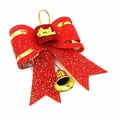 thumbnail image 5 of Christmas Tree Bows Decoration Hanging Ornament, Christmas Decorations Bell Bow Pendant For Holiday Party Supplies Indoor Outdoor Home Door Wall Gift Wrapping Seasonal Props, 5 of 8