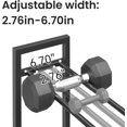 thumbnail image 3 of Adjustable - Dumbbell Rack \u Heavy-Duty Metal Weight Storage Stand for Dumbbells Kettlebells and More \u Space-Efficient Home Gym Organizer \u lb Capacity, 3 of 10