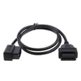 thumbnail image 1 of Cable de Extensión Conector de Alambre 16 Pines Negro 0.5 m Sistemas de Diagnóstico de Motor Yotijar OBD2 Extension Splitter Cable, 1 of 8