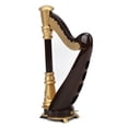 thumbnail image 2 of Modèle de Harpe Miniature en Bois 16CM Mini Modèle d'Instrument de Musique Décoration de Bureau Cadeau, 2 of 8