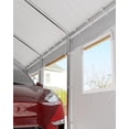 thumbnail image 6 of Ataucjin Carport, 10'x20' Heavy Duty Carport with Roll-up Ventilated Windows & Doors, Heavy Duty Carport Canopy, Height Adjustable Portable Garage for Car, Truck, Boat, 6 of 9