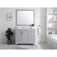 thumbnail image 6 of 42 inch Single Bathroom Vanity in Grey with Backsplash, 6 of 8