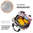 thumbnail image 6 of Lsque Sanrio Print Insulated Lunch Bag with Thick Aluminum Foil Lunch Tote Bag with Front Pocket for Men and Women, Ideal for Work, School, Picnics, and Travel, 6 of 8