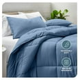 thumbnail image 2 of Comforter Set - Twin/Twin Extra Long Size Ultra-Soft Goose Down Alternative Premium 1800 Series All Season Warmth (Twin/Twin XL, Coronet Blue), 2 of 2