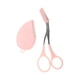 thumbnail image 1 of Tijeras de cejas multifuncionales ligeras de 1 juego Unique Bargains color rosa, 1 of 1