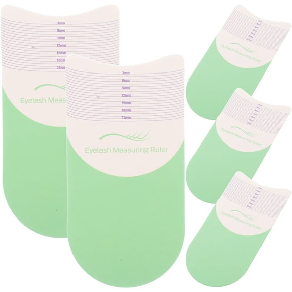 5 reglas para pestañas, plantillas para pestañas, reglas para medir la longitud de las pestañas, herramientas para medir cejas y pestañas, herramientas de belleza