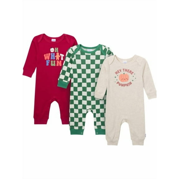 Baby Neutral Onesies Brand 3-Pack Footless Pajama Set