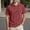 Red, variant on CHENHANN Mens Polo Shirt Short Sleeve Button Down Corduroy T Shirt Loose Fit Blue Fashion Shirt for Man