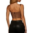 thumbnail image 5 of KOMOO Women's Bustier Corset Top Push Up Strap Tank Top Vintage Streetwear Crop Tops Party Clubwear Bodice, 5 of 6