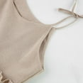 thumbnail image 4 of Summer Dresses for Women Beach Casual Spring Shirt Dress Sleeveless Short Dress Boho Sundress Women's Summer Casual Tshirt Dresses Boho Beach Dress Khaki XL, 4 of 7