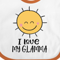thumbnail image 4 of Inktastic Sunshine I Love My Glamma Boys or Girls Baby Bib, 4 of 4