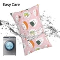 thumbnail image 6 of Salouo Cute Sushi Pattern Pillow Cases,1PC Pillow Covers with Envelope Closure Decorative Pillow Case for Bed Couch,Pillows Not Included-16"x24", 6 of 6