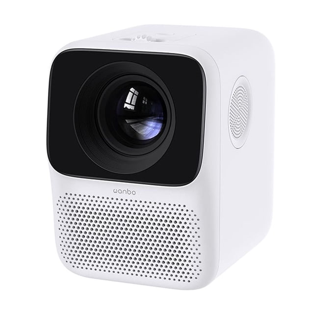 WANBO Proyector Inteligente Wanbo T2 Max Full HD 1080P con Android 6.0, 250 ANSI Lúmenes, WiFi, Altavoces 3W, Conexión HDMI/USB, Compatible con Netflix y YouTube, Color Blanco, Peso 900g, Ideal para