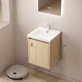 Albriya 16" Bathroom Vanity Wall Mounted, Small Floating Vanity with ...