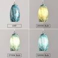 thumbnail image 2 of Pendant Lights 2 Pack, Pendant Lighting for Kitchen Island with Handcrafted Art Glass, Chrome Finished Hanging Light Fixture with Adjustable Cord for Kitchen Dining Room Living Room Bedroom Hallway, 2 of 8