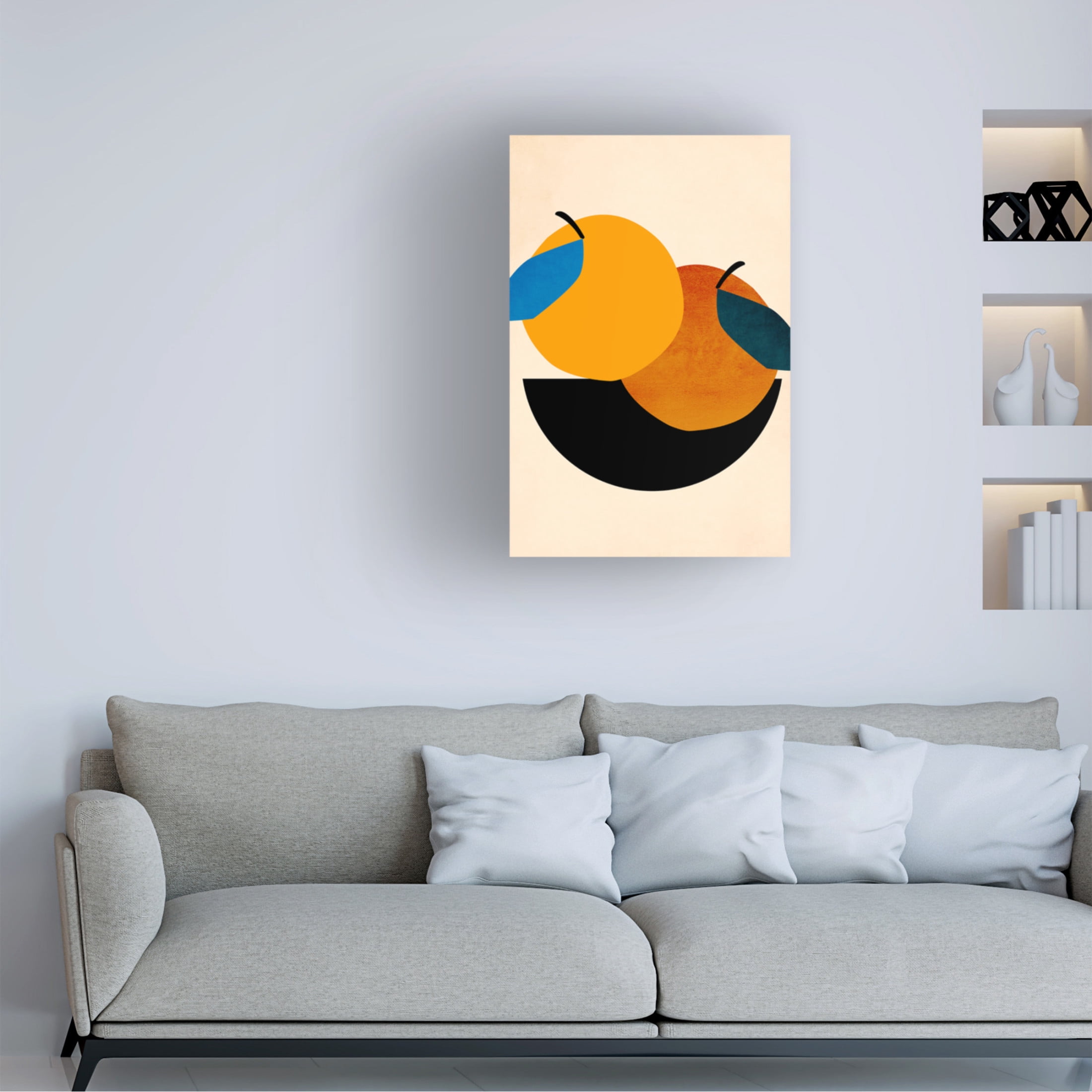 Trademark Fine Art Kubistika Two Oranges Canvas Wall Art