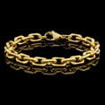 thumbnail image 3 of Invicta Jewelry Men's Rectangular Link Gold Plated Steel Bracelet (8.5mm) - 8.75", 3 of 8