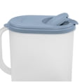 thumbnail image 4 of Tribello Pitcher with Lid 1 Gallon, Slim Clear Plastic Water Pitcher with Pivot-top Spout Lids, Iced Tea Pitcher for Fridge, Freezer/Dishwasher Safe, and BPA/Phthalate Free, 4 of 5