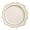 Scalloped Ivory & Gold, variant on " OCCASIONS " 20 Pieces Round 13.25'' Round, Party Decoration Disposable Charger Plates (Scalloped Imperial Plain White)