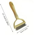 thumbnail image 3 of Dematting Comb for Dogs/Cats,2-Sided Undercoat Detangler Brush for Shedding,Matted Hair & Fur Remover,Painless Pet Grooming Rake with Non-Slip Handle - 2PCS, 3 of 5