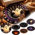 thumbnail image 4 of Halloween 3D Optical Illusion Round Rug, Velvet Vortex Ghost Circular Floor Mat, Non Soft Indoor Seasonal Carpet For Bedroom, Living Room & Bathroom Decorï¼50*50cm), 4 of 4