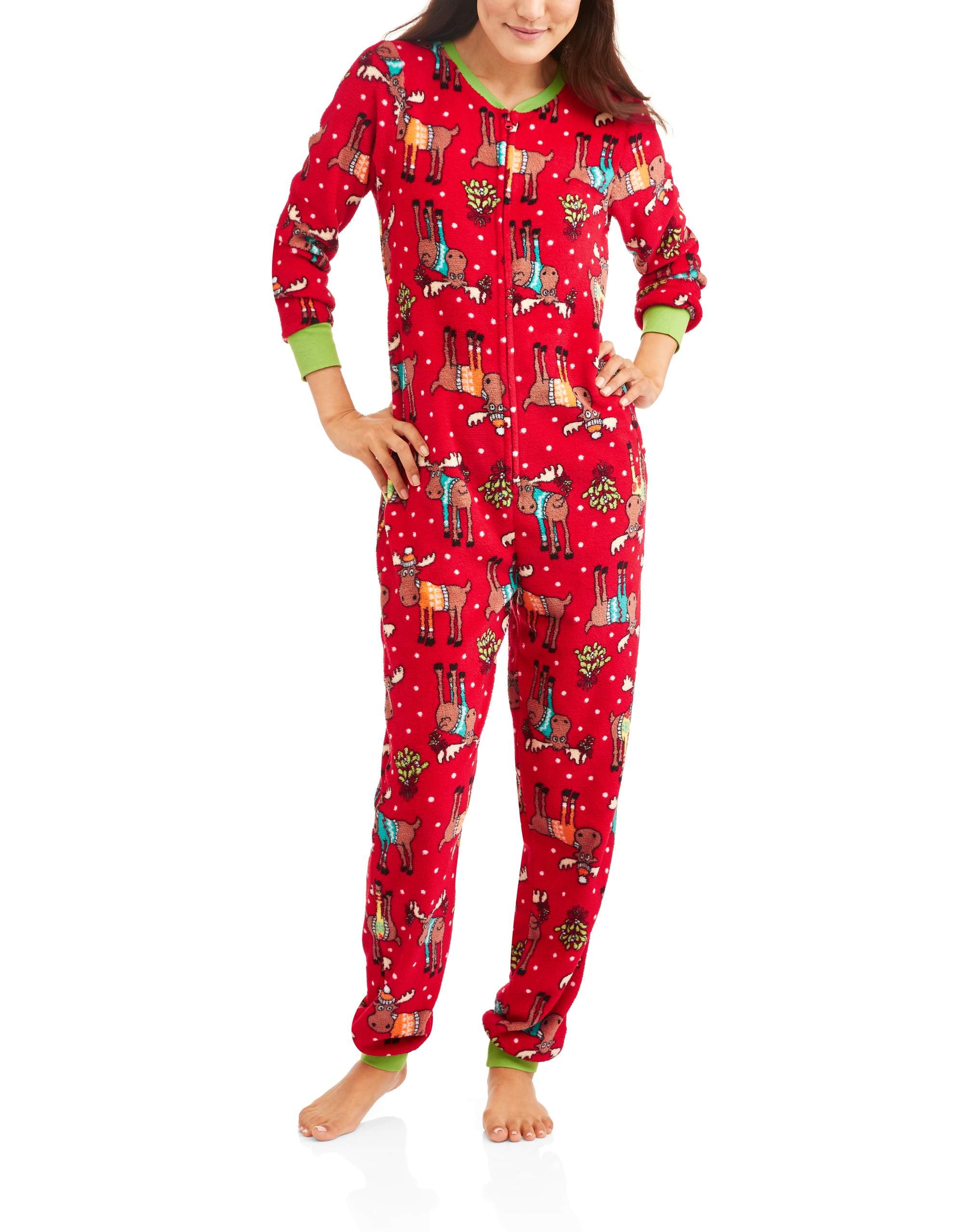 NWT Womens One Piece Footless Union Suit Pajamas Sleepwear Lounge Comfort PJ