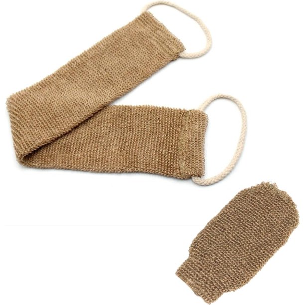 2 uds correa exfoliante para la espalda con práctico juego de frotador de espalda exfoliante frotador de espalda suave con asas redondas para baño de hombres y mujeres