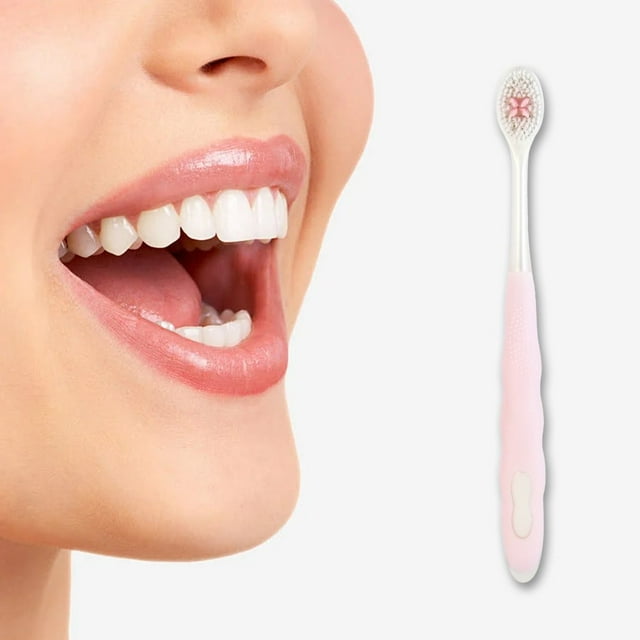 LOVEVERSoft Flossing Toothbrush Manual Toothbrush for Adults Ultra Clean Good for Sensitive Teeth and Gums