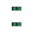 thumbnail image 4 of Yuarrent Reloj Digital LED, pantalla de fecha de estilo Simple, función de despertador recargable Rectangular, alarmas, medidor de temperatura Tipo 5 2piezas, 4 of 6