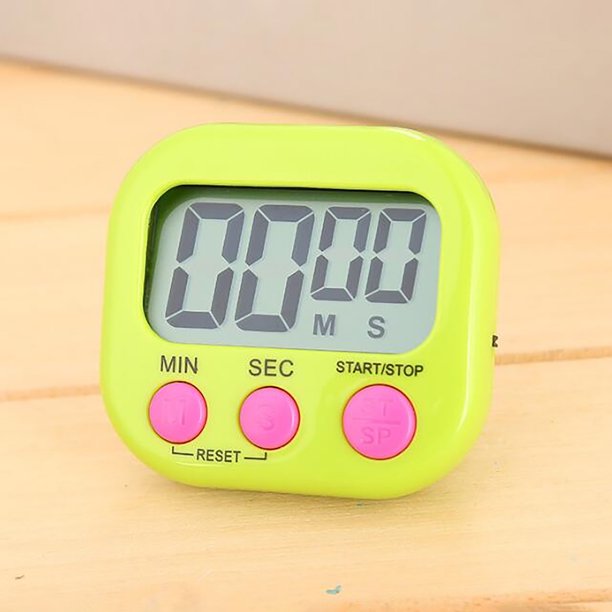 Temporizador de cocina Digital LCD grande, cuenta atrás, reloj, alarma fuerte, magnético Wmkox8yii FSASFJB1956
