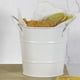 thumbnail image 2 of Cubo multifuncional para glaseado, patatas fritas y brochas de maquillaje con asas, color óxido Blanco, 2 of 9