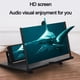 thumbnail image 2 of Inteprter Lupa de pantalla de teléfono móvil 3D de 10/12 pulgadas, soporte de amplificador de vídeo HD con lupa de juego, soporte de escritorio plegable Teléfono y Comunicación Rojo 12インチ, 2 of 6