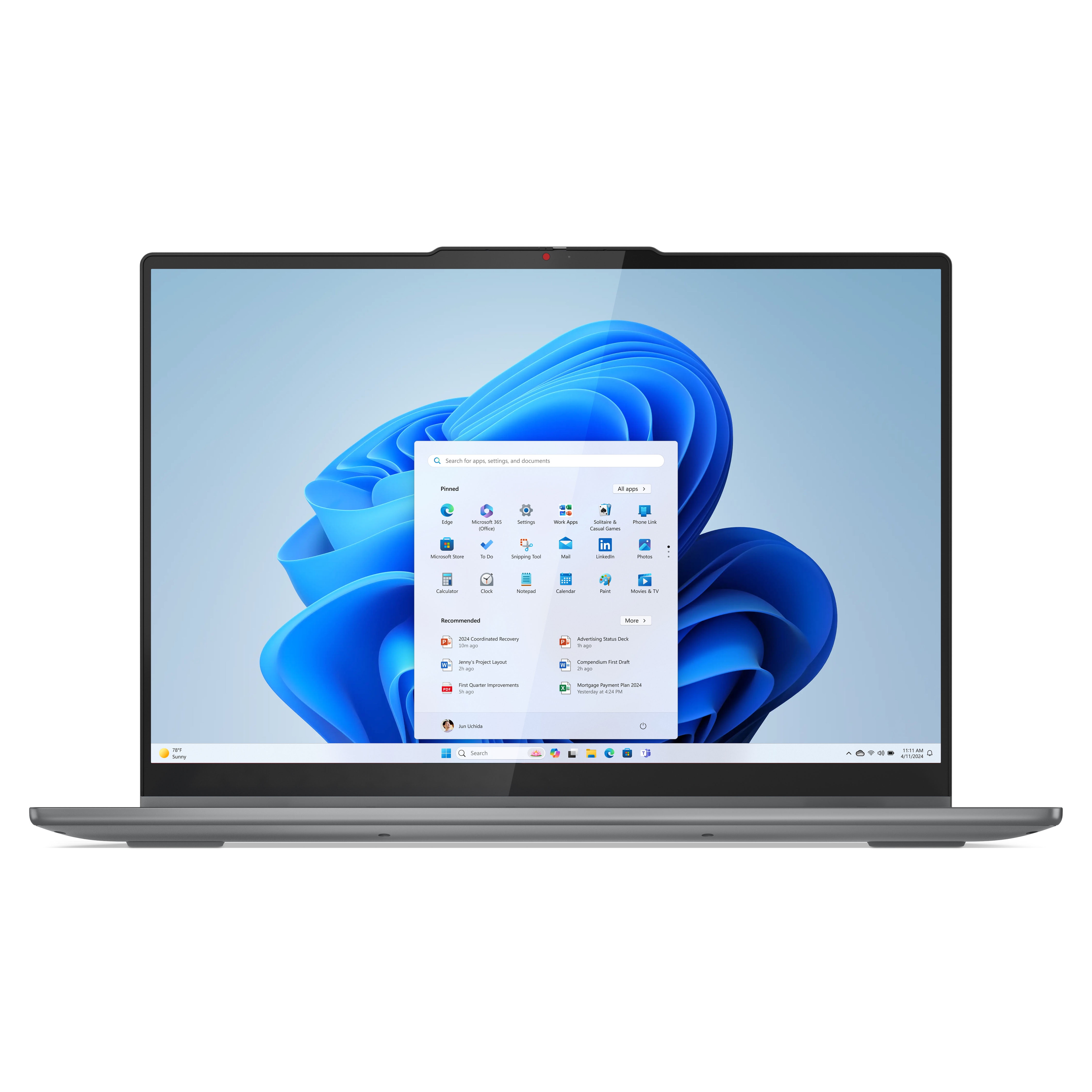 Lenovo IdeaPad 5i 2-in-1 16" Touchscreen Laptop, Intel Core 5 120U, 16GB RAM, 512 SSD, Luna Grey