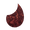 Red Tortoise, variant on LOOKSEVEN Acoustic Guitar Water Drop Shape Pickguard Fit 36'' Self Adhesive Multicolor-Brown