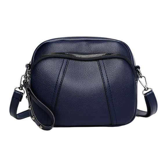 EnJoCho Women's Fashion Phone Bag Zipper Small Square Bag Simple Soft Leather Shoulder Bag Crossbody Bag Trendy Matching Bags for Male Female for Travel Casual Use Clearance