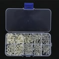 thumbnail image 4 of 270pcs M2 M2.5 M3 M4 M5 Nylon Screw Nut Washer Assortment Kit Hardware Fasteners Pan Head Screws Nuts Flat Washers, 4 of 8
