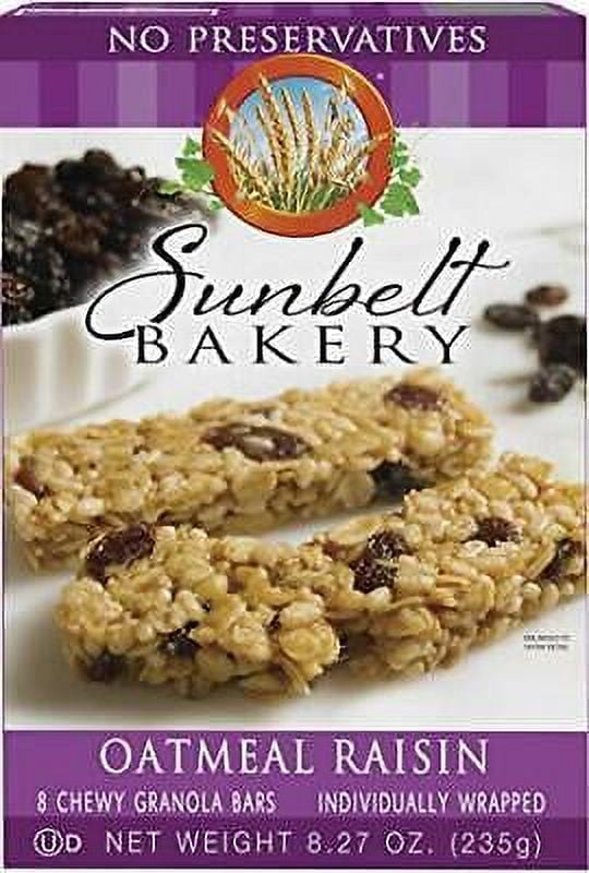 Sunbelt Bakery Oatmeal Raisin Chewy Granola Bars, 10 Boxes