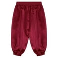 thumbnail image 6 of Aislor Kids Boys Medieval Capri Pants High Rise Waist with Elastic Band Victorian Steampunk Bloomer Burgundy 12, 6 of 7