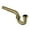 Antique Brass, variant on 1.25 in. x 12.87 in. 18- Gauge P-Trap without Flange - Matte Black