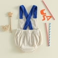 thumbnail image 3 of 4th of July Infant Baby Girls Romper Independence Day Outfit Newborn 0 3 6 12 18 Months Girl Jumpsuit Overall, 3 of 6