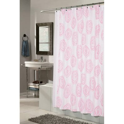 Carnation Home Fashions Lucerne, Pale Pink Shower Curtain Uk