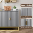 thumbnail image 6 of M optimized Modern Fluted Sideboard with Storage Cabinet, Kitchen Sideboard with Adjustable Shelves, Media Console Buffet Cabinet with Doors for Living Room, Kitchen, Entryway, 6 of 8