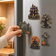thumbnail image 6 of 6 Pcs DIY Halloween Pearl Diamond Art Painting Fridge Magnet,Pearl Art Magnetic Sticker Craft Kit for Adults & Beginners, Refrigerator Whiteboard Kitchen Home Decor & Spooky Gift,B, 6 of 8