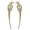A pair, variant on Tibvox Modern Golden Magpie Shape Dresser Pull Stylish Metal Handle For Cabinets And Closets Replacement Knob Easy To Install