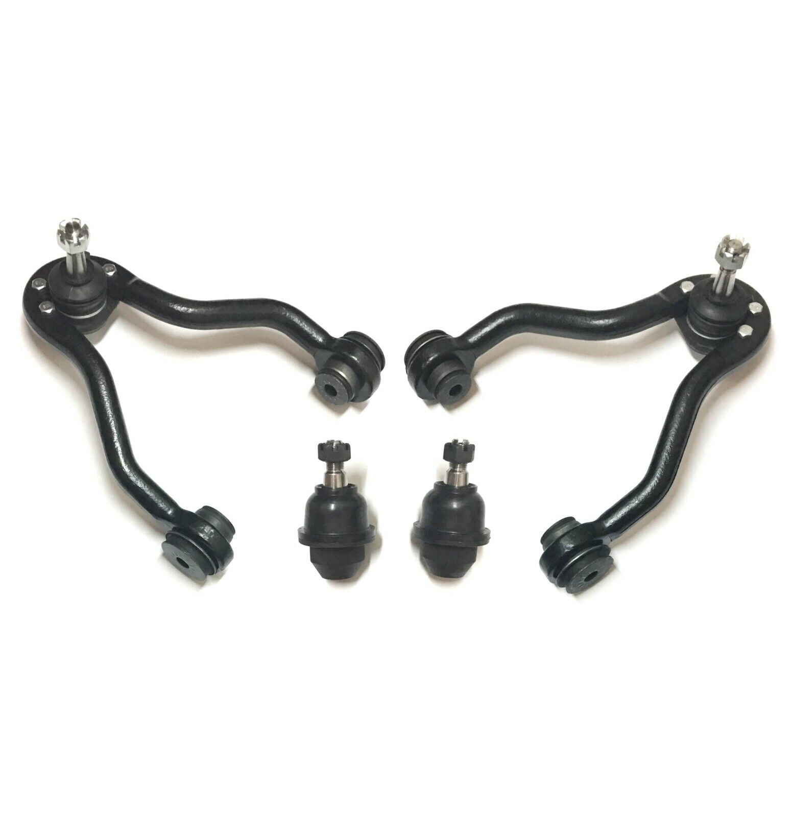 2 Front Upper Control Arm with Ball Joints PreAssembled + 2 Lower Ball