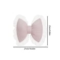 thumbnail image 2 of TIELUTT Bow Pillow Bow Shaped Pillow Decorative Soft Bowknot Throw Pillow Sofa Silk Zippe Pillowcase Silk Pillowcase Envelope Envelope Closure Pillowcase Pillowcase Zipper Pillowcase with Button Clos, 2 of 3
