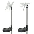 thumbnail image 2 of Amdohai 2 Pack LED Solar Garden Stake Light Multi Color-Changing Dragonfly Garden Decor Figurines Lights Outdoor Landscape Lighting for Path, Yard, Lawn, Patio, 2 of 8