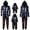 White_001, variant on HJYCHN Suits Family Halloween Pajamas Halloween Family Pajamas Skeleton Print Hooded Zip Front Long Sleeve Full Length Homewear