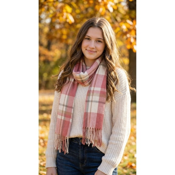 Wander Agio Women Fringe Scarf 71 in x 23.5 in Multi
